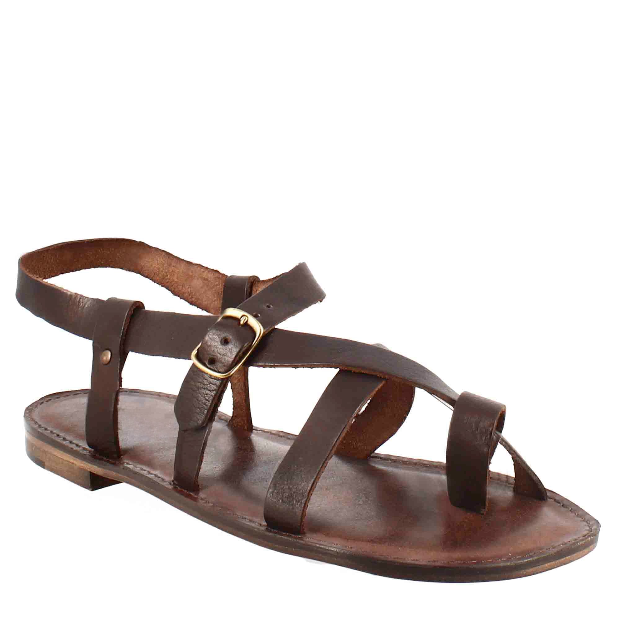 Brown Gladiator Rimini Sandals