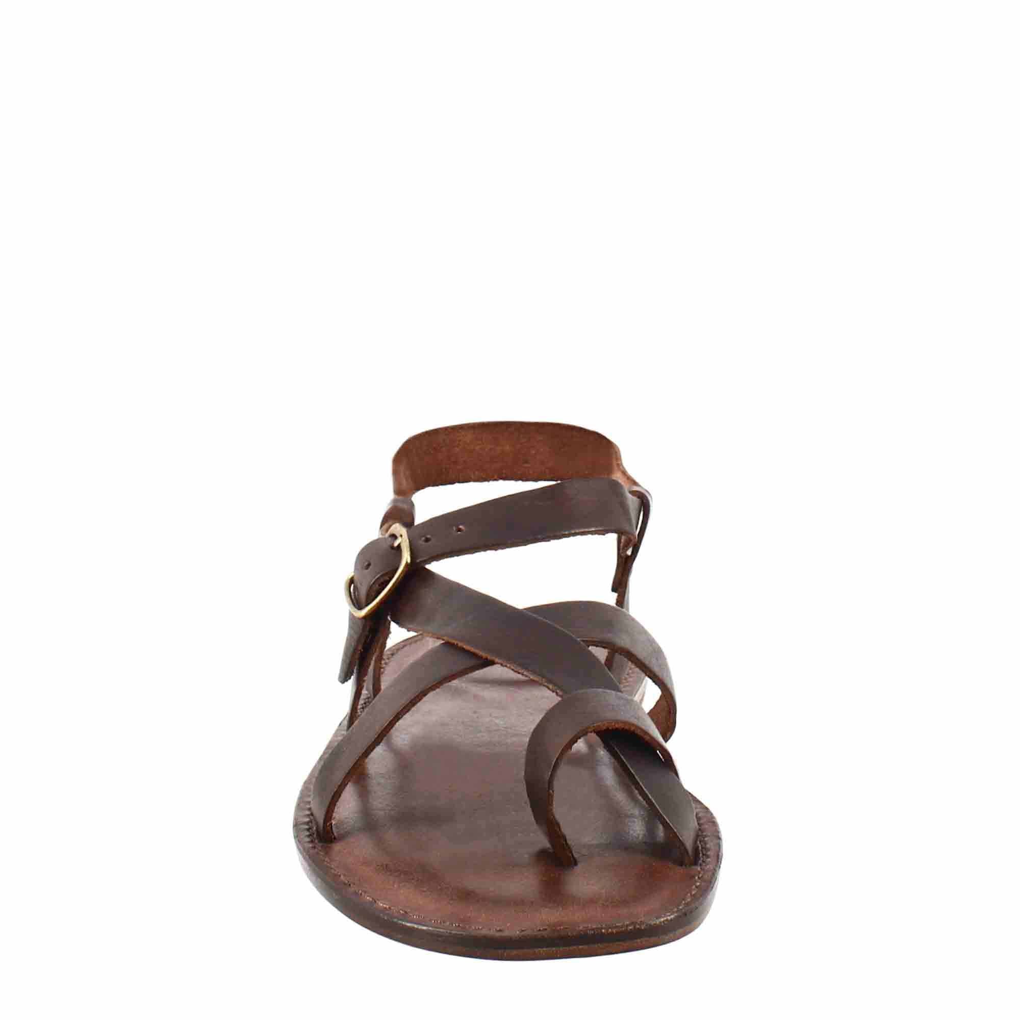 Brown Gladiator Rimini Sandals