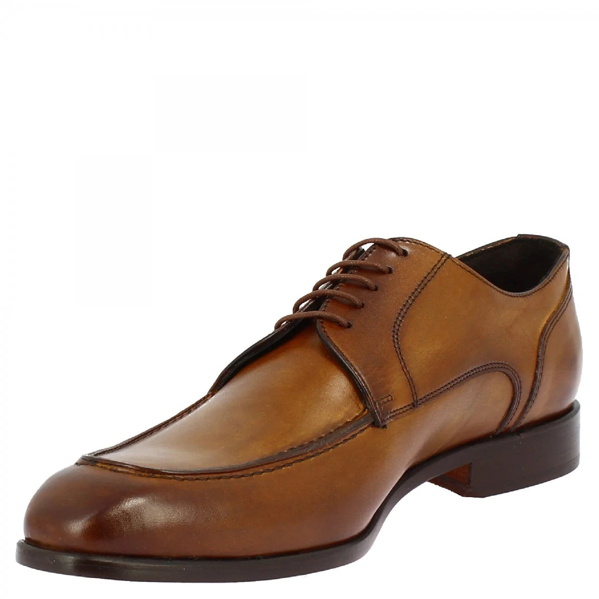 Brown Calf Leather Lace-up Shoes