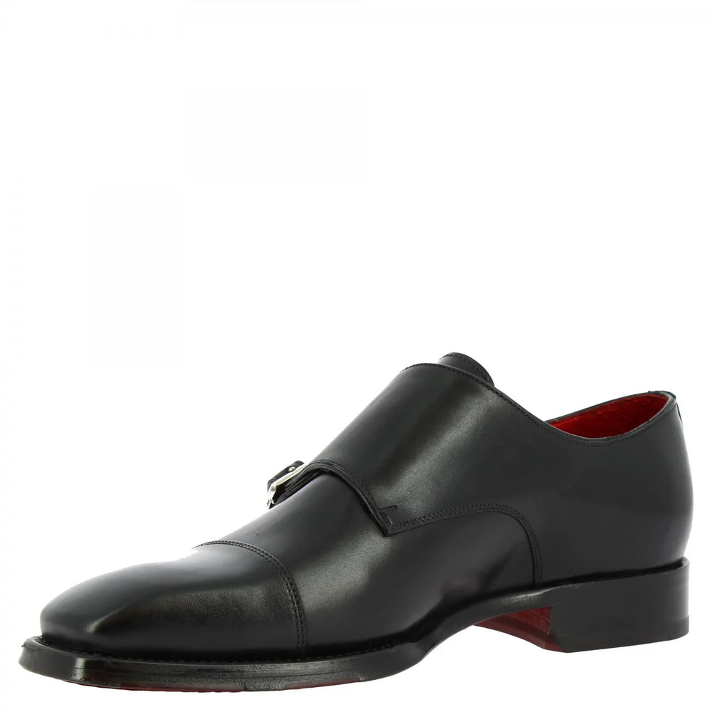 Calf Leather Double Buckle Dress Shoes