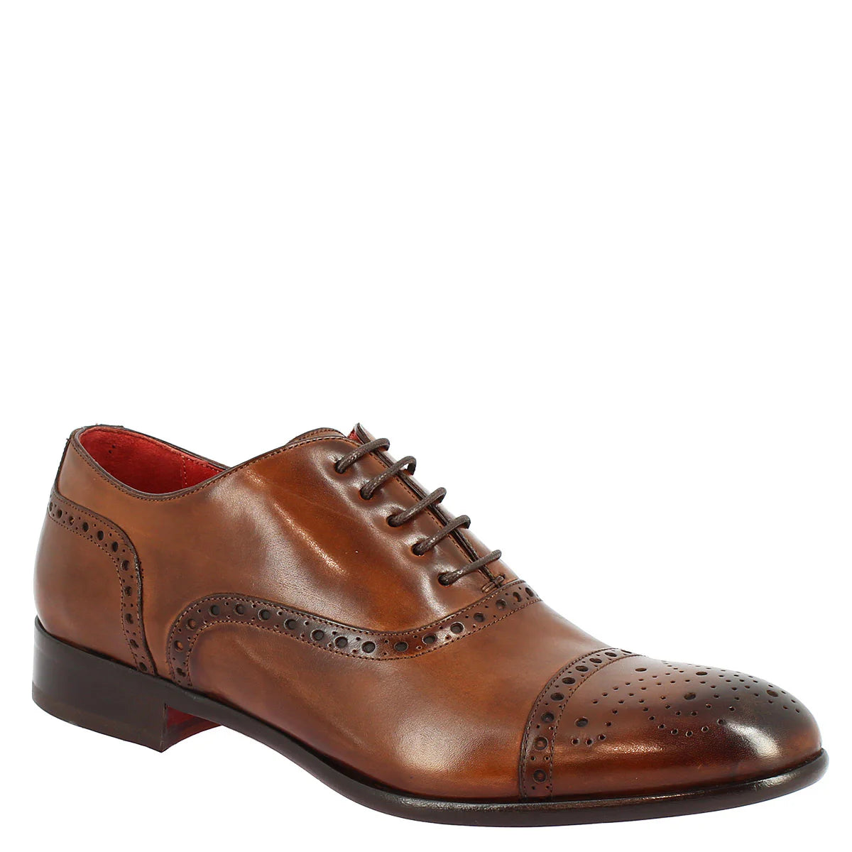 Brandy Leather Brogues Shoes