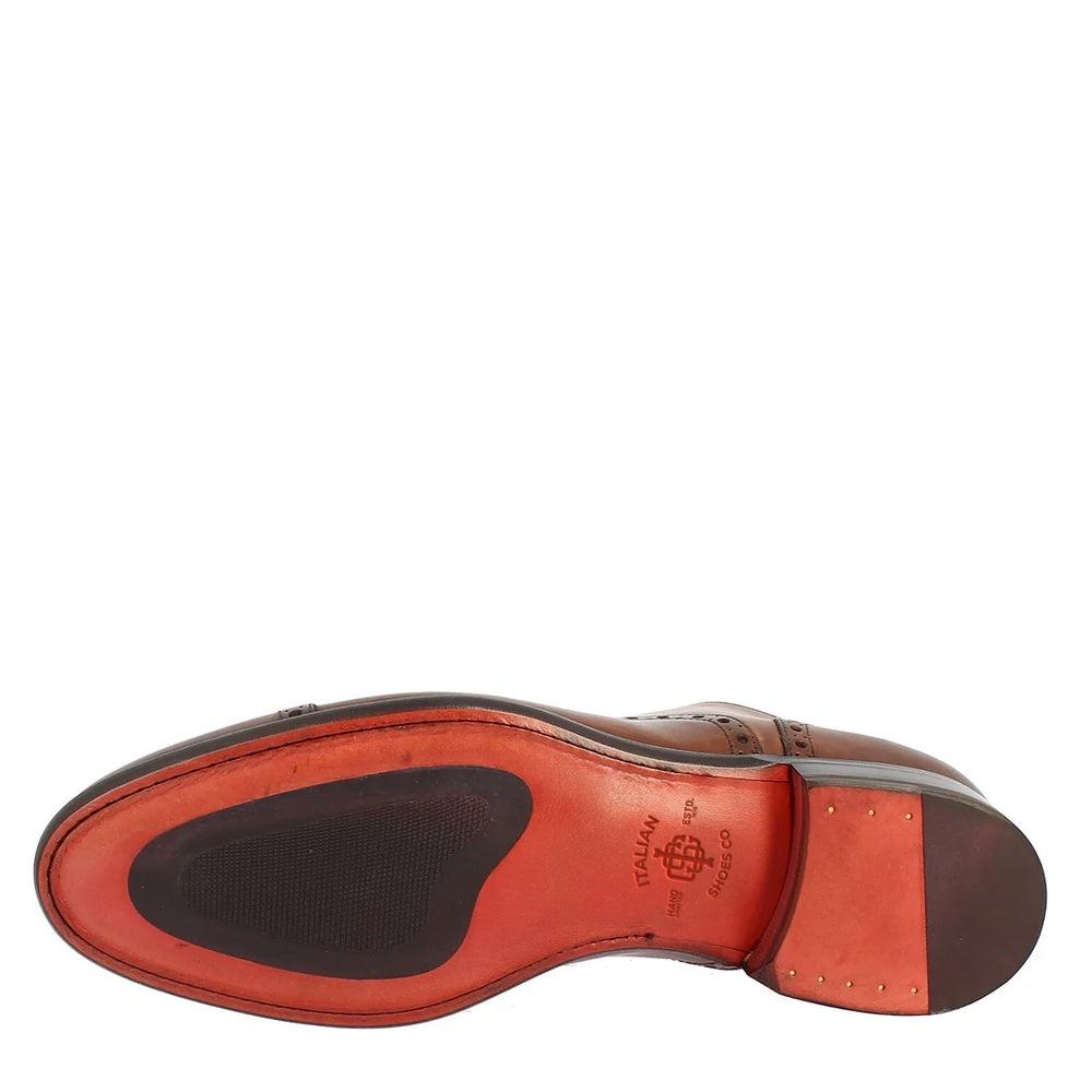 Brandy Leather Brogues Shoes