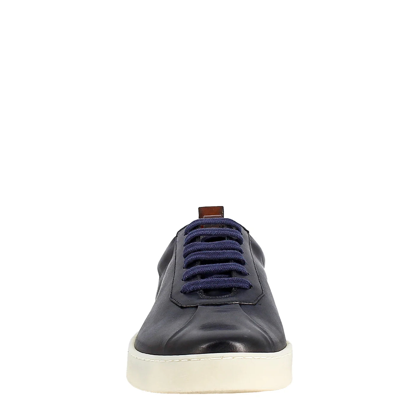 Blue Sneaker in smooth leather