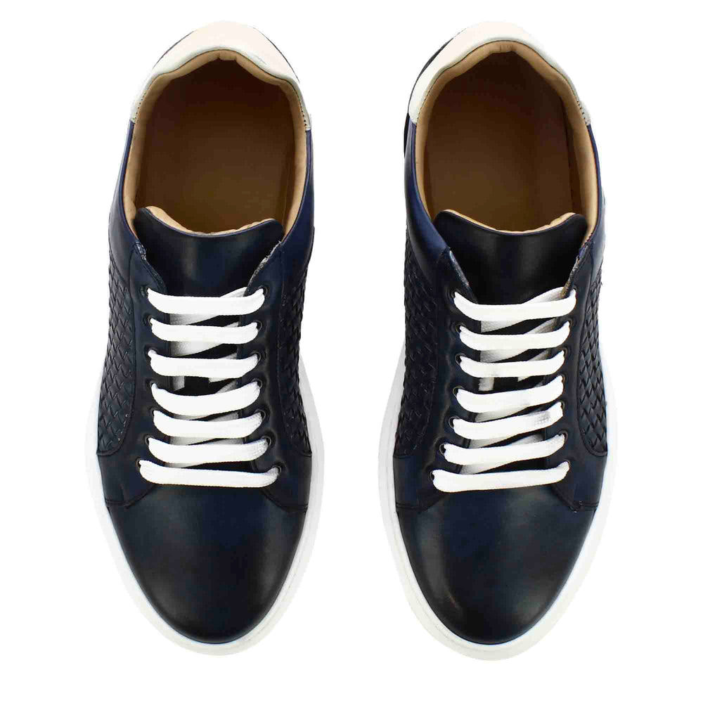 Men's Casual Trainer In Woven Leather