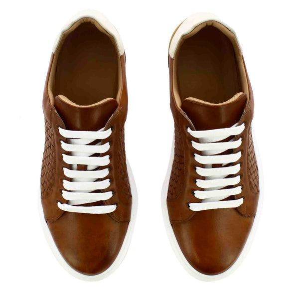 Casual Woven Leather Italian