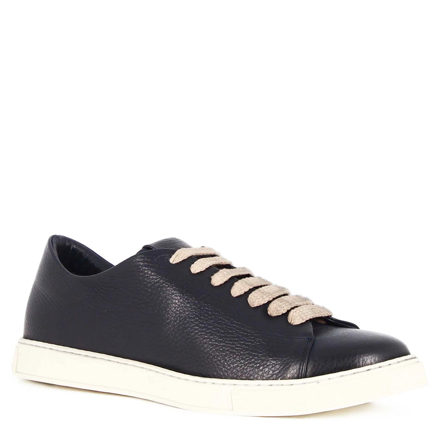 Classic Sneaker in Blue Leather