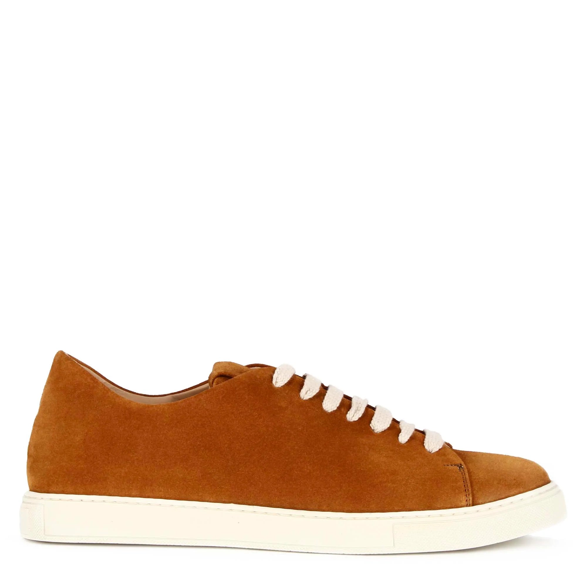 Classic Light Brown Suede Leather Sneakers