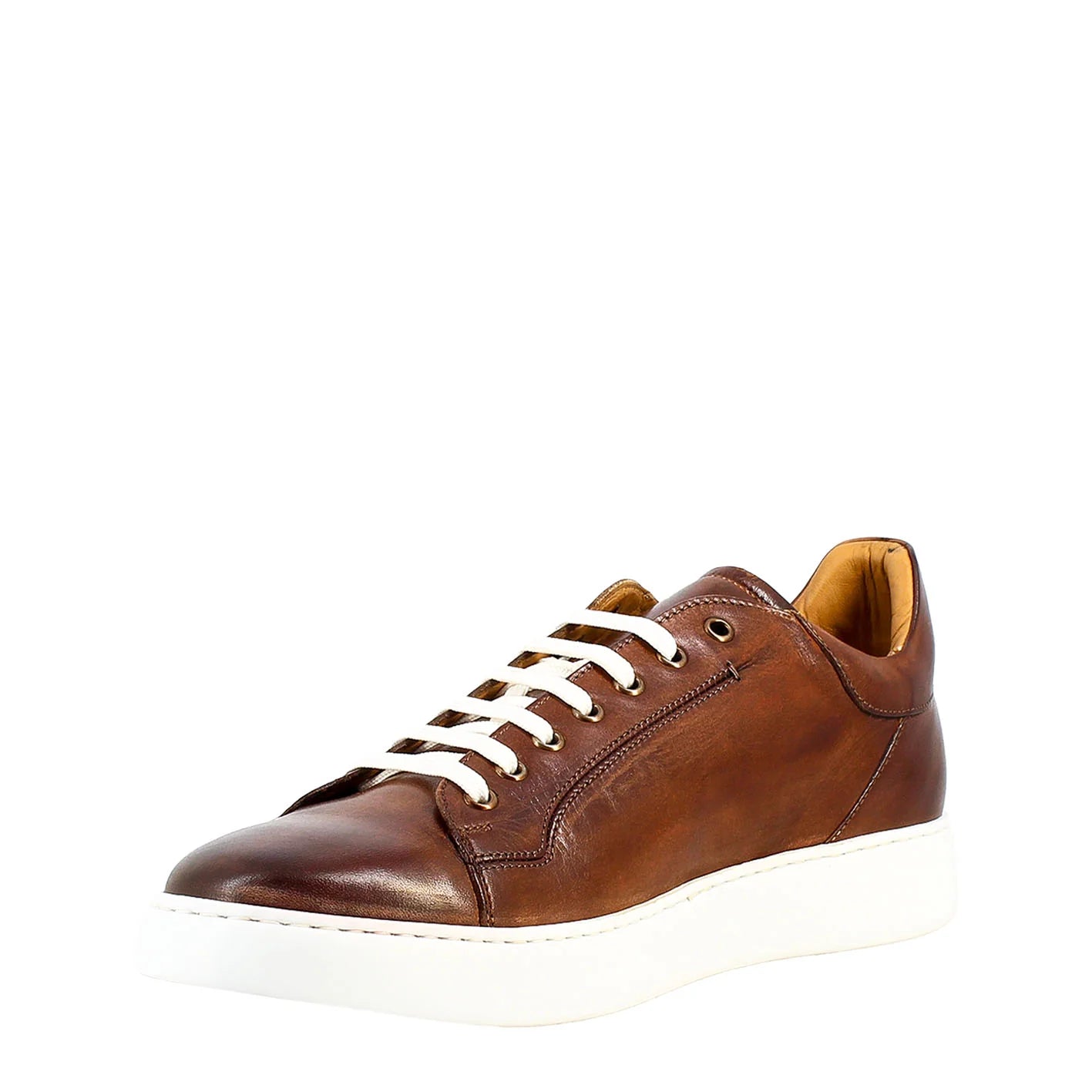 Brown Sneaker in Smooth Leather