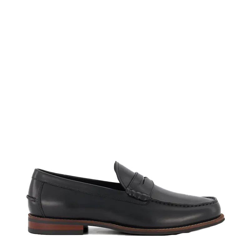 Leather Penny Trim Loafers For Men