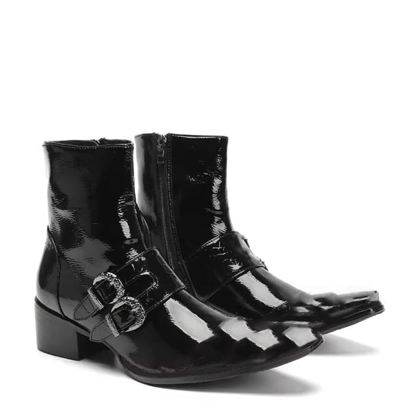 Buckle Punk Cowboy Boots
