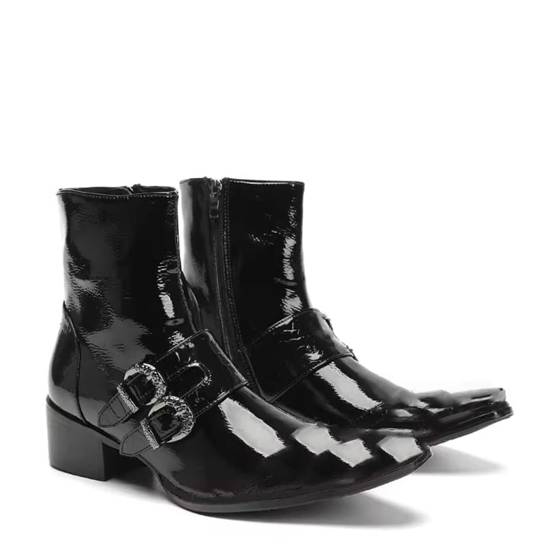 Buckle Punk Cowboy Boots