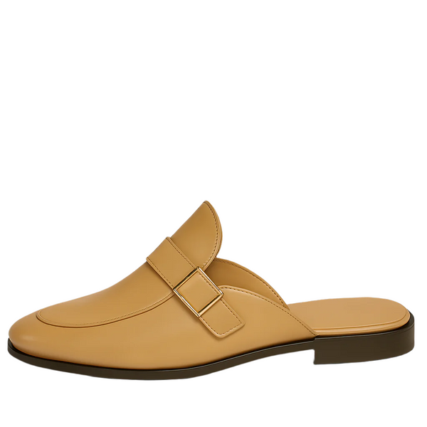 Single Strap Elegant Mule - Tan