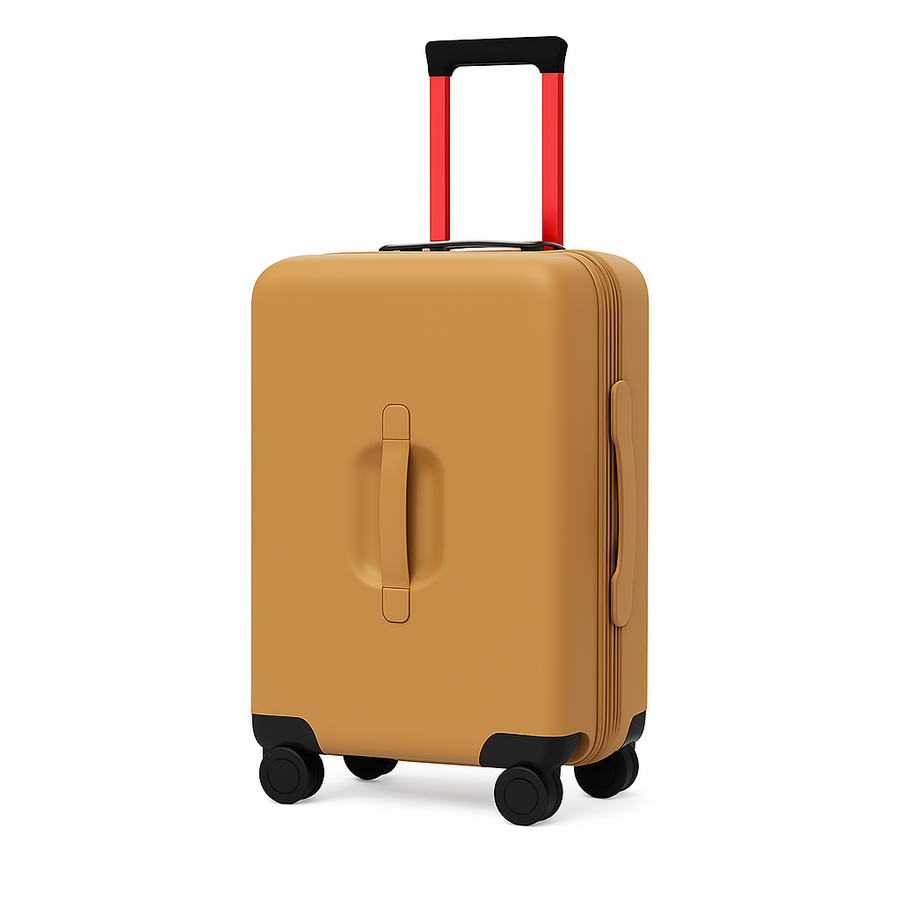 Luxury Wide Black Trolley Luggage Bag