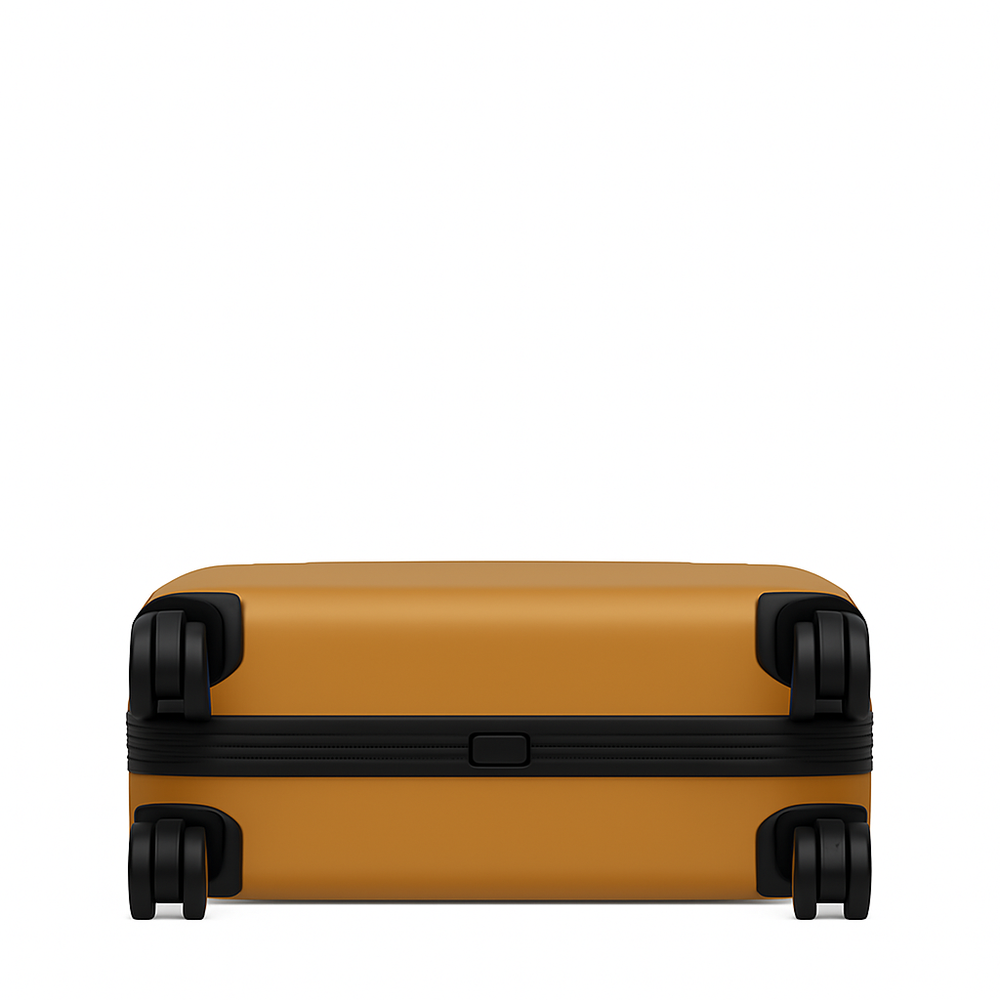 Luxury Wide Tan Trolley Luggage Bag
