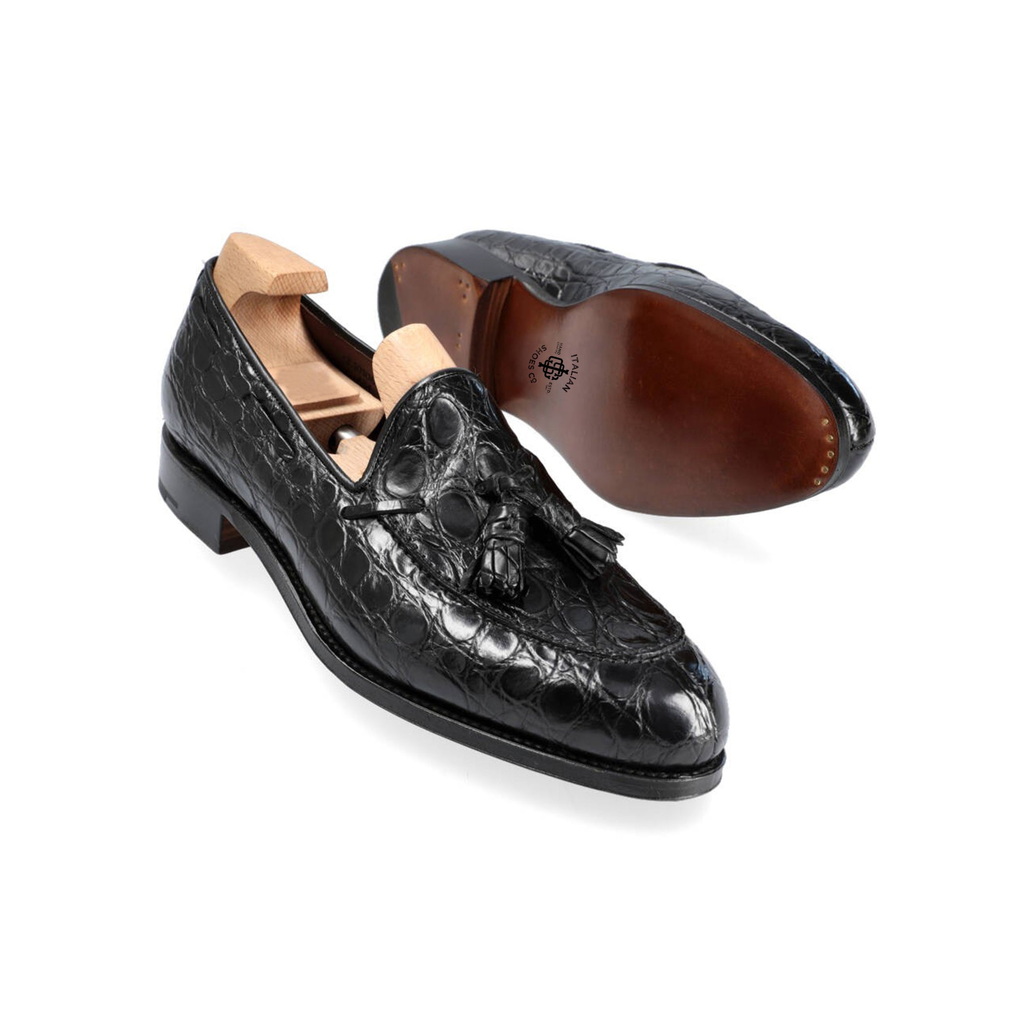 Luxury Croco Leather Loafers