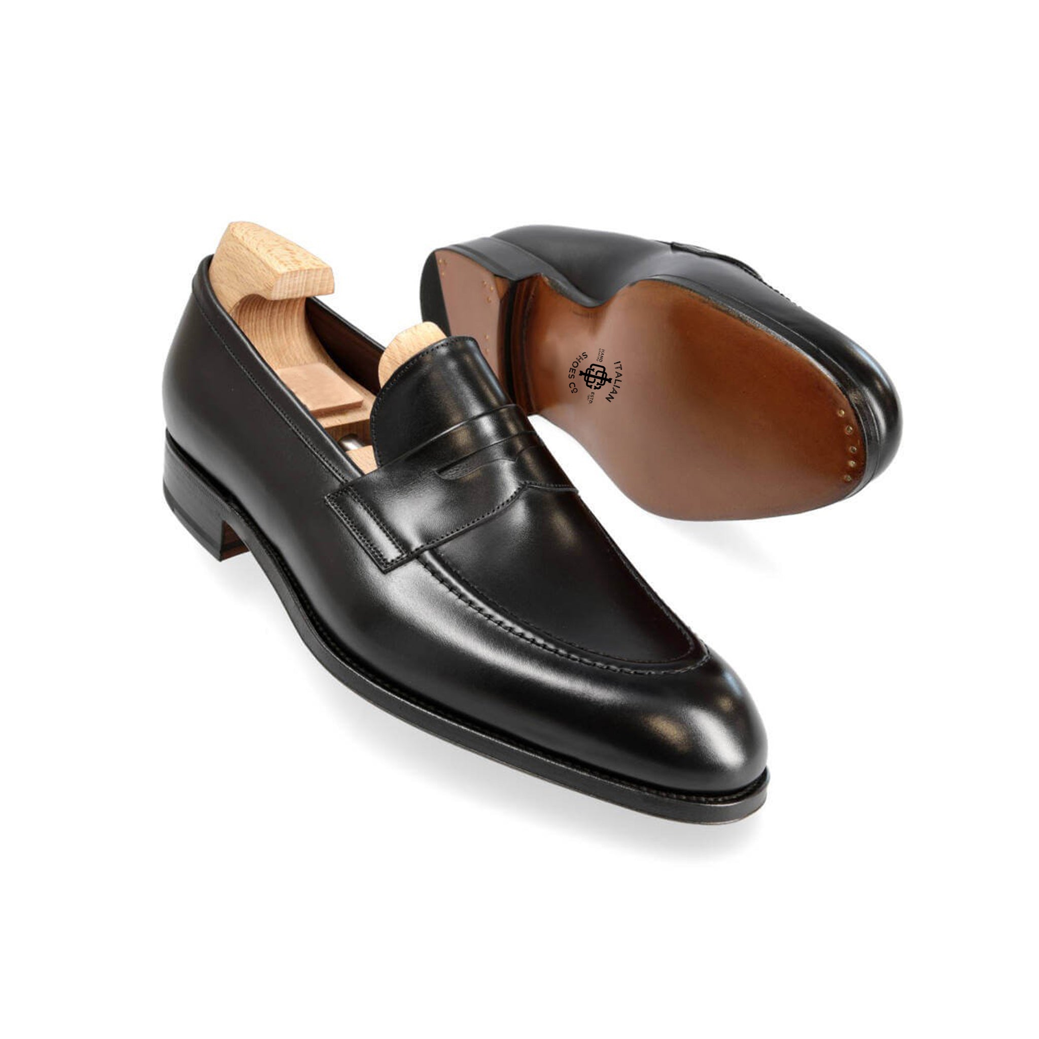 Midnight Inline Penny Loafers