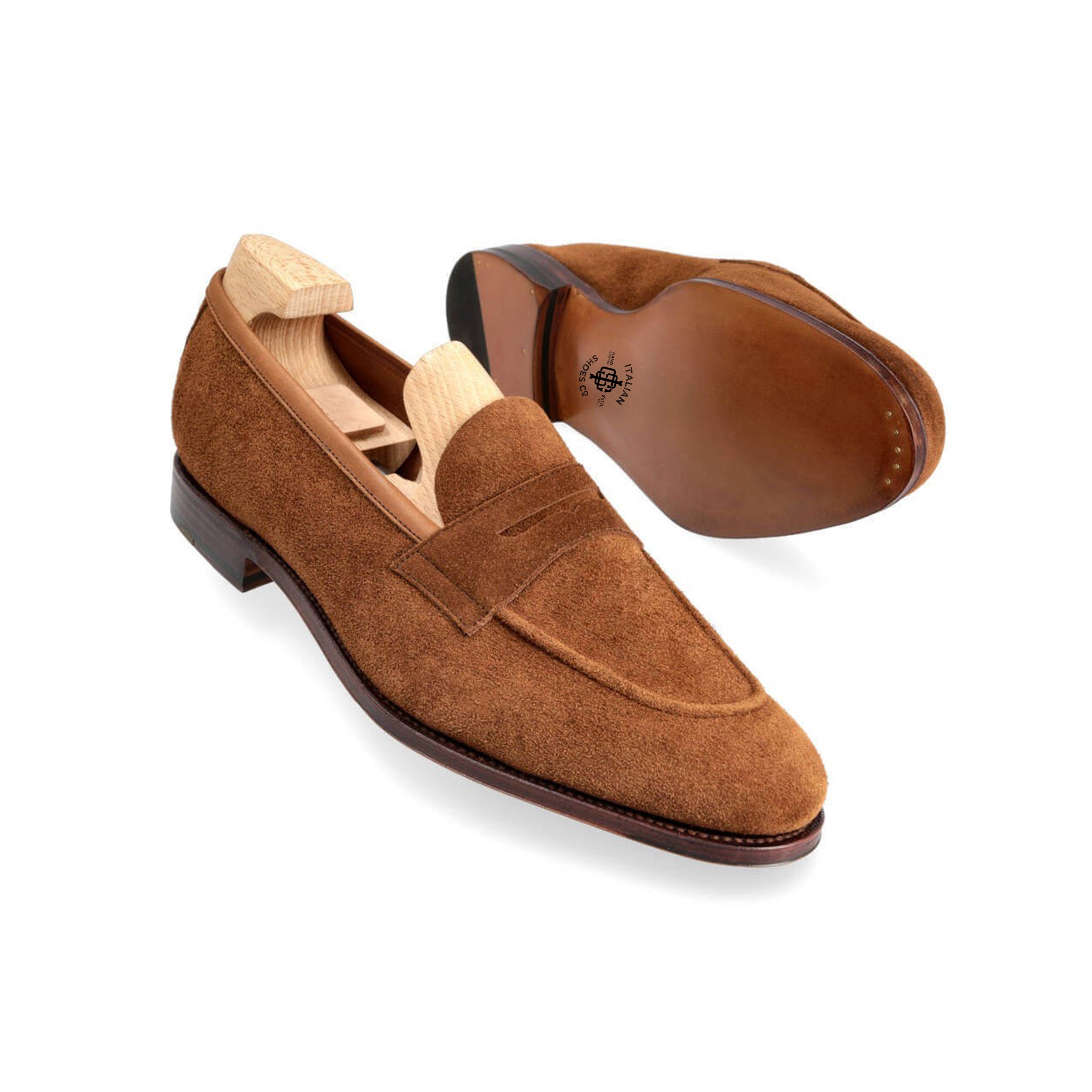 Alessandro Coffee Penny Loafers