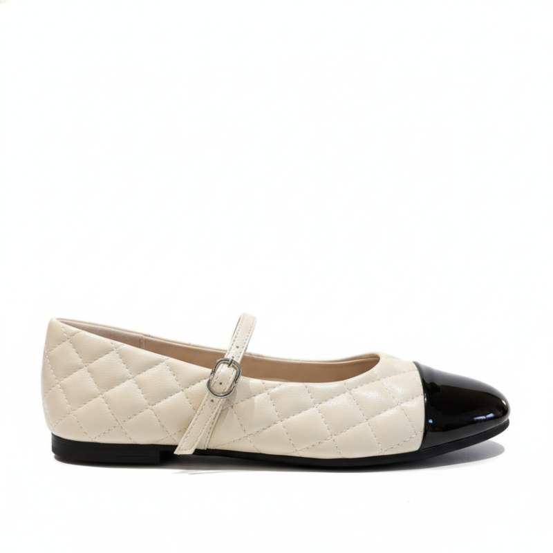Italian Quilted Grace Mary Jane Flats