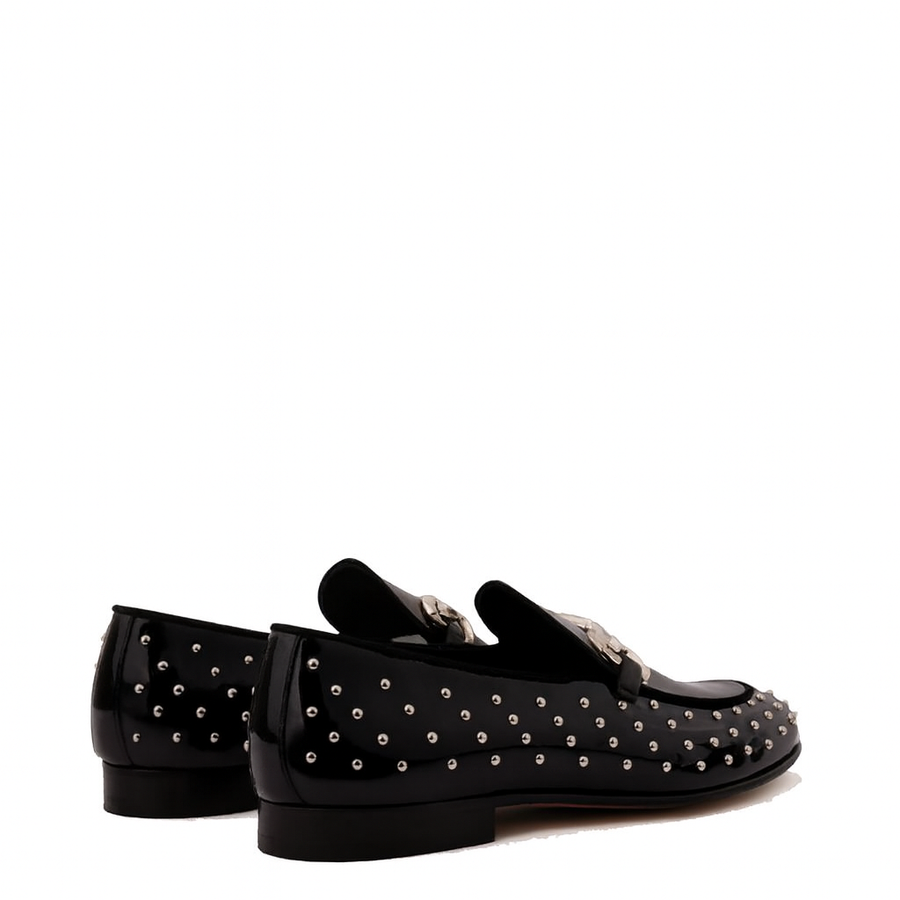 Spike Leather Bit Dress Loafer Men Shoe