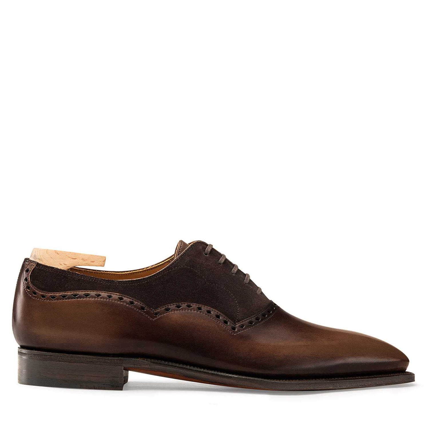 Wilfrid CALF AND SUEDE CALF LEATHER EBONY
