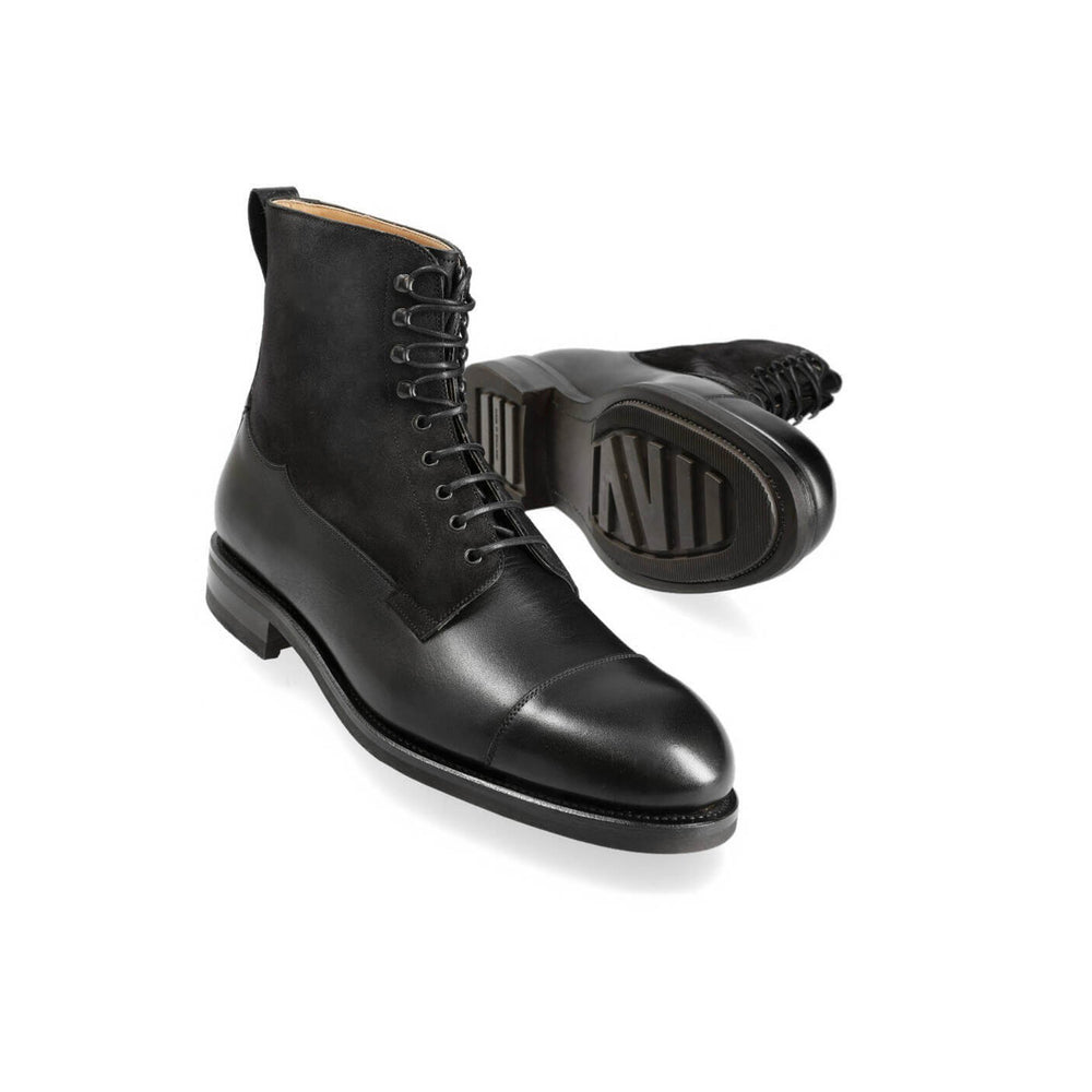 Midnight Suede High Ankle Boots