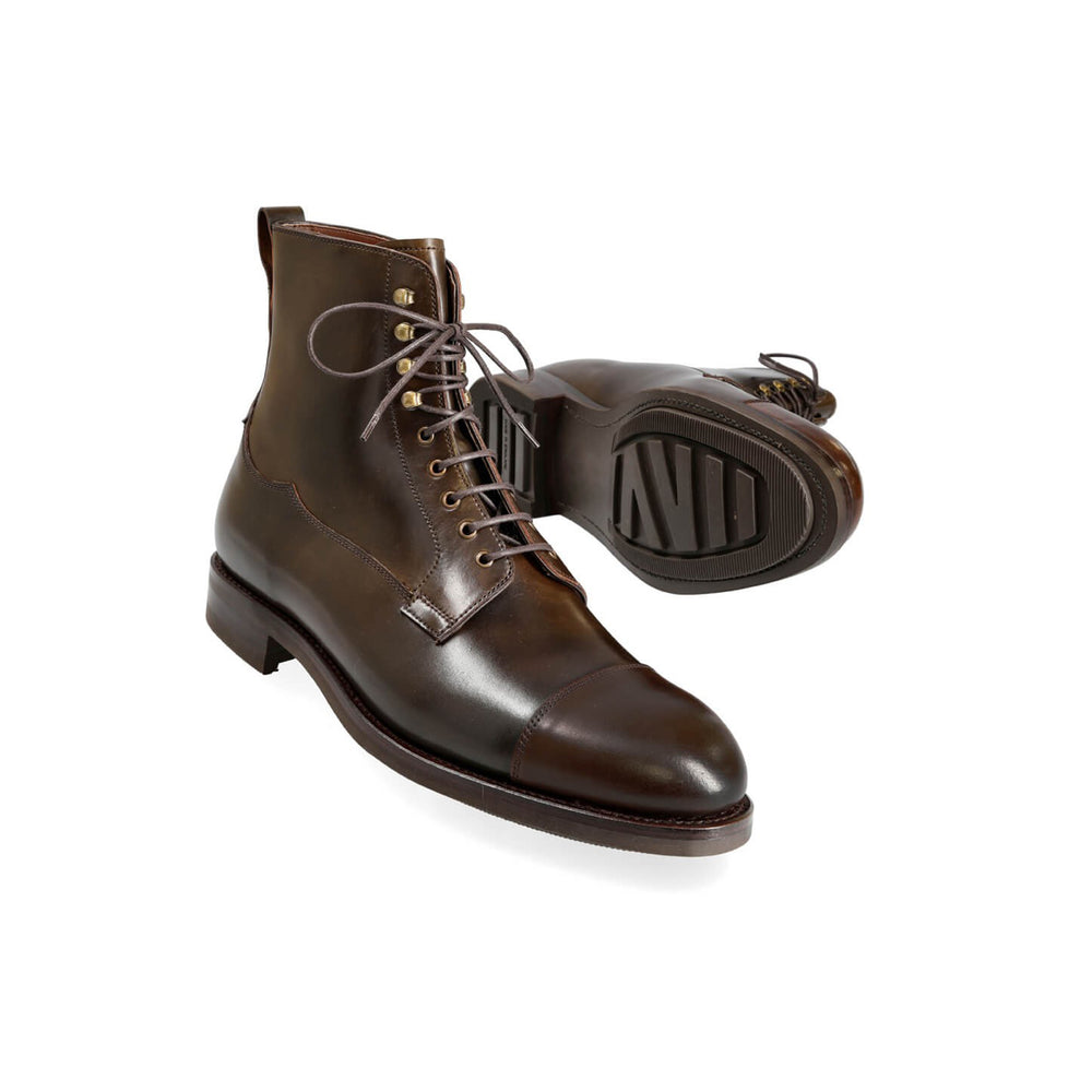 Dark Coffee Chelsea High Ankle Boots
