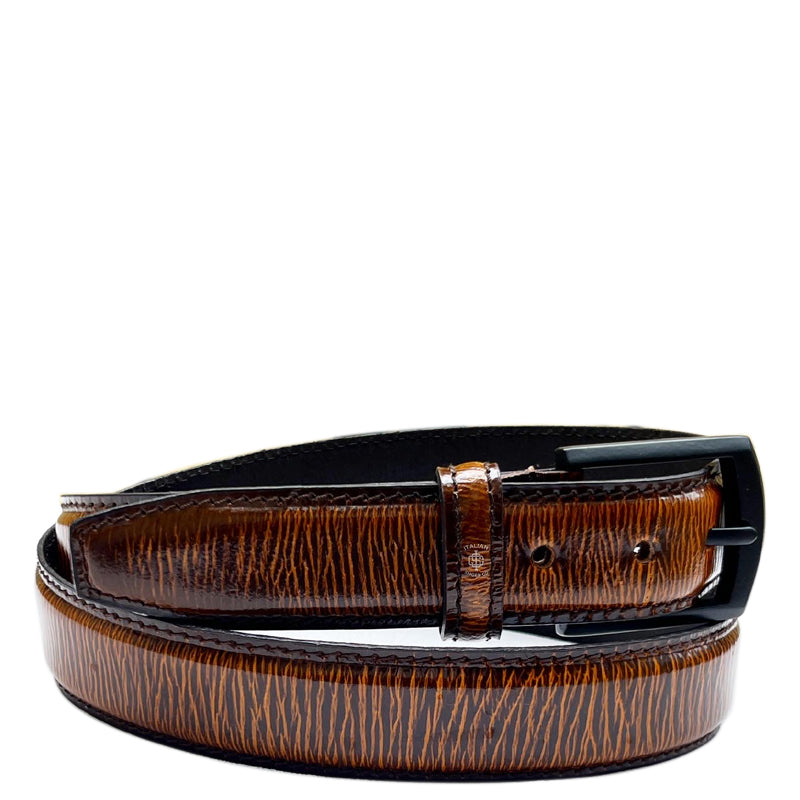 Taglio Cobra Sputatore Pelle Belt Wine