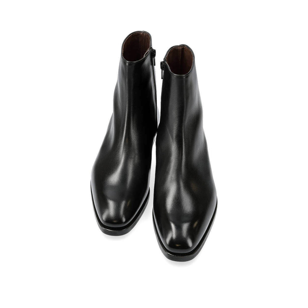 Captoe Leather High Ankle Boots