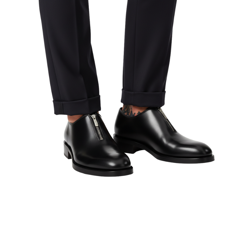 Italian Metallic Zipper Oxford