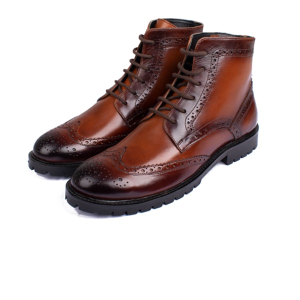 Wingtip High Ankle Shade Brown Boots