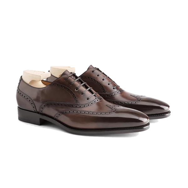 Oxford Bordeaux Shade Brown Leather Shoes