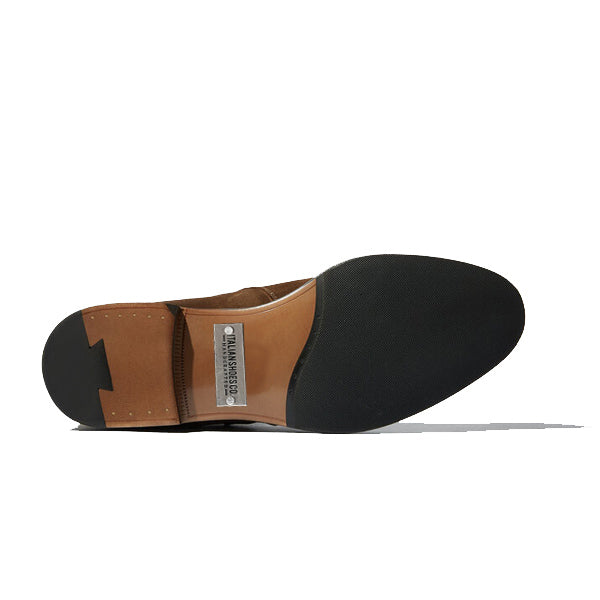 Classy Suede Italian Leather Around Buckle Strap Boots