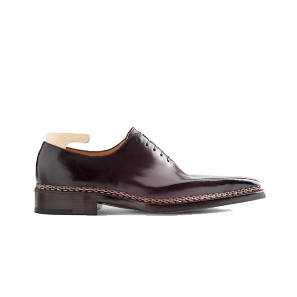 Oxford Purple Leather Shoes Online India 580