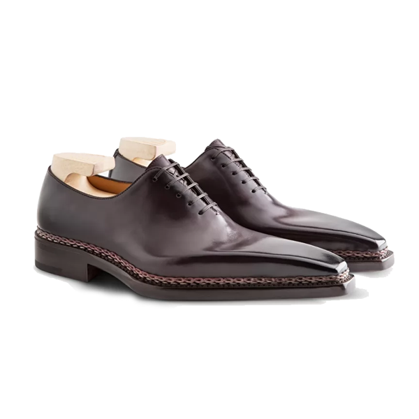 Oxford Purple Leather Shoes Online India Shopping