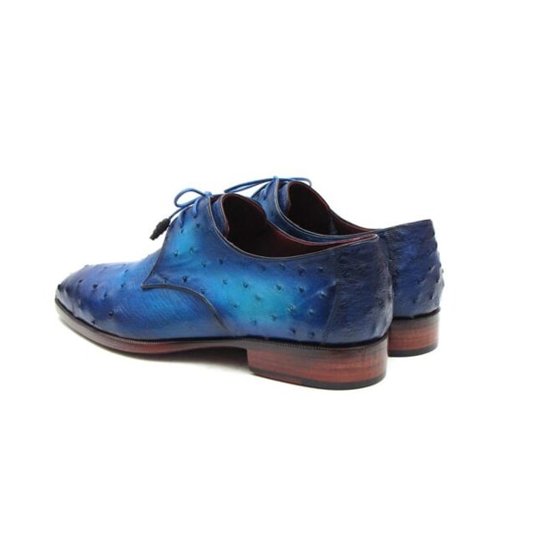 Derby Blucher Genuine Leather Hand Painted Shoes