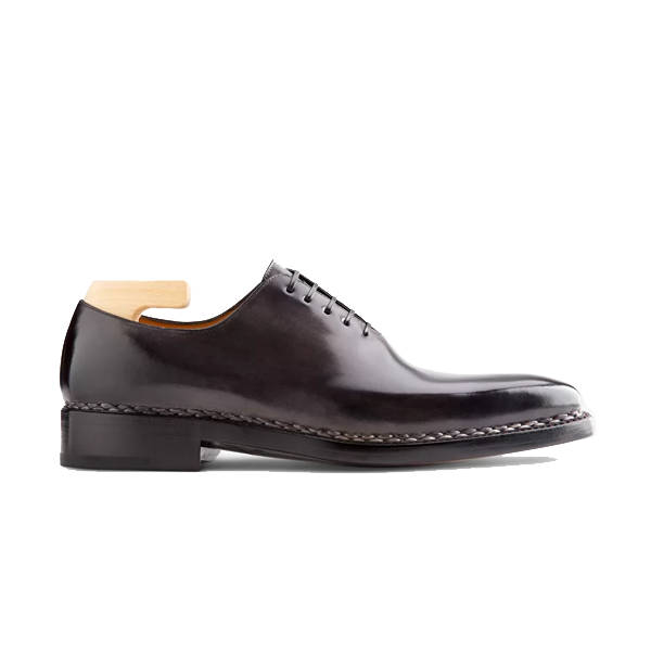 Oxford Shade Grey Leather Shoes India 582