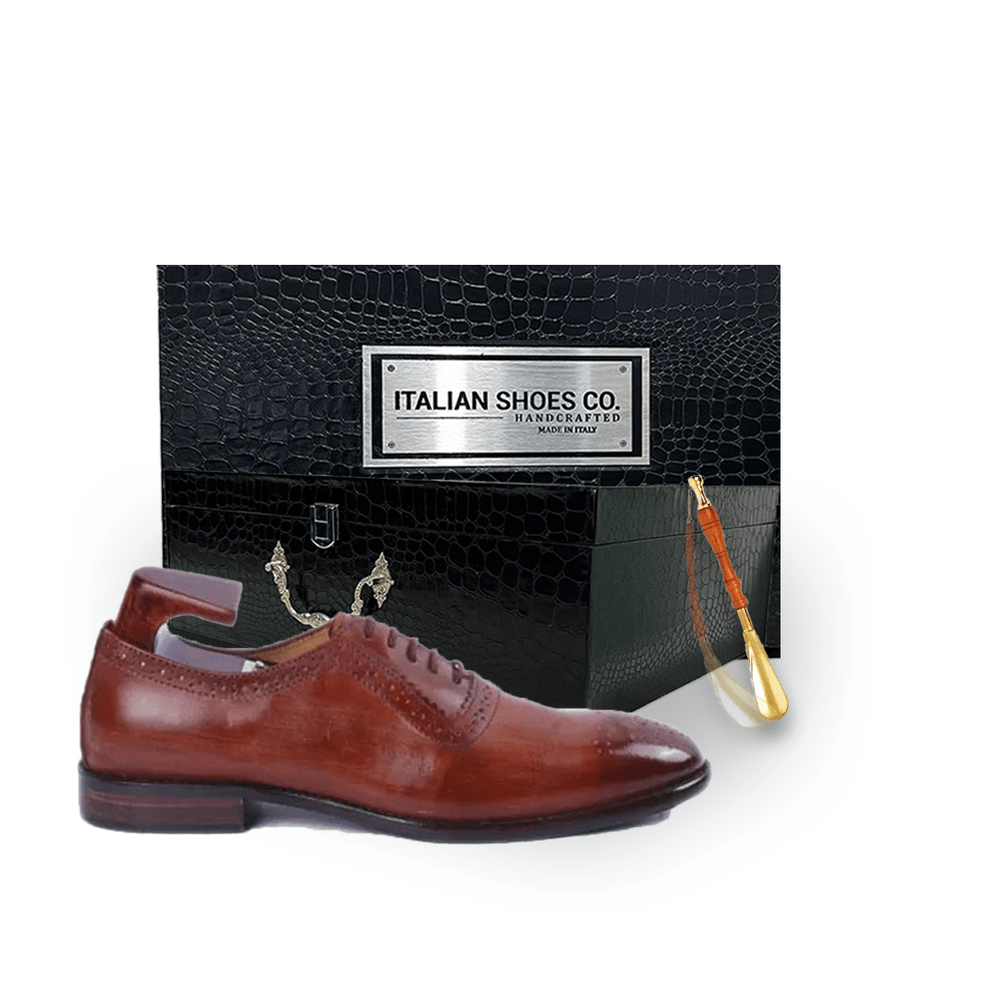Wingtip Oxford Shiny Shoes