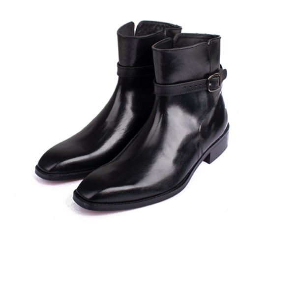Matt Black Classic Ankle Boots Shoes | Italian men shoes