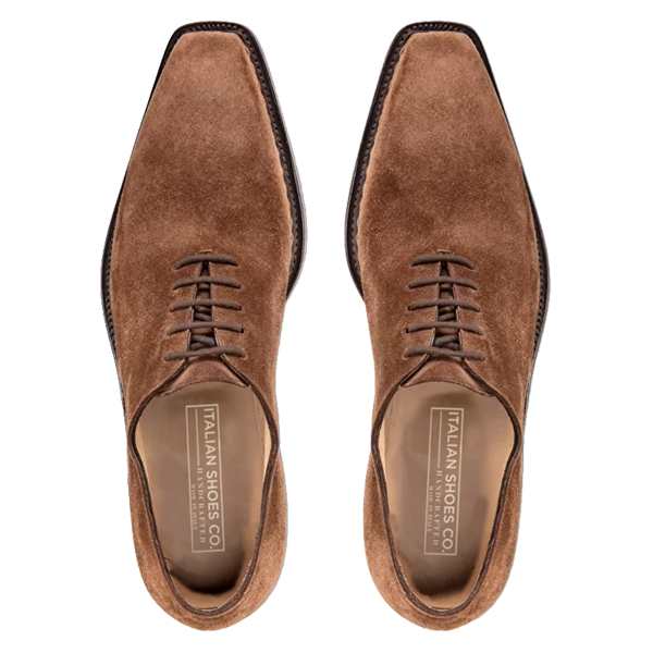 Oxford Brown Suede Leather Shoes