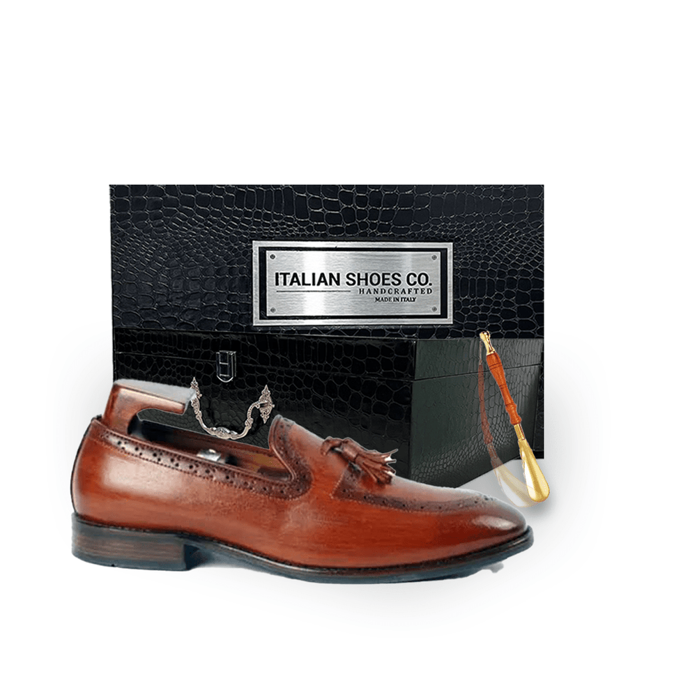 Shiny Tassel loafers | Pure Leather Shoes