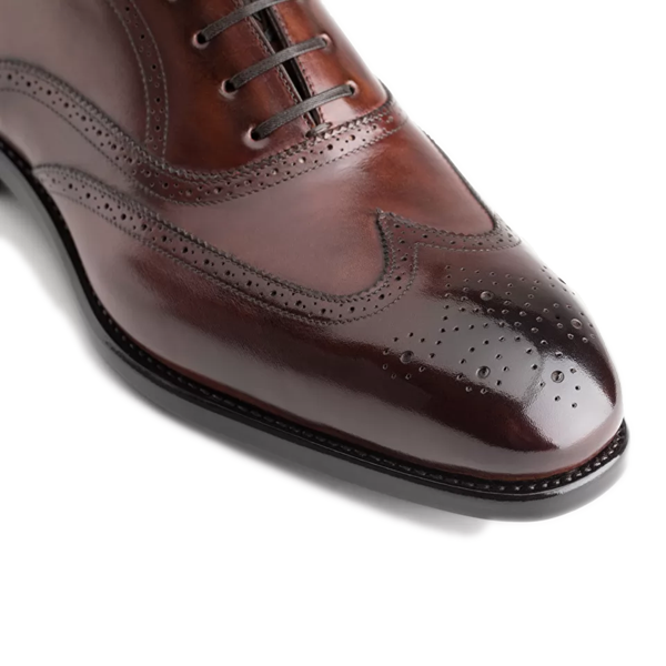 Oxford Dark Burgundy Leather Shoes
