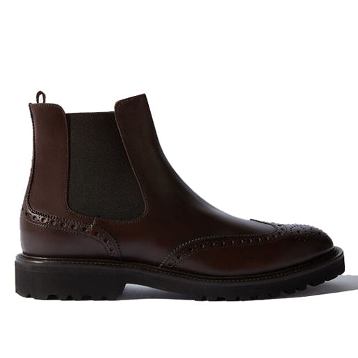 Wingtip High Ankle Dark Brown Boots 641