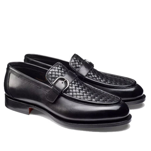 Single Buckle Leather Hand Crafted Loafer