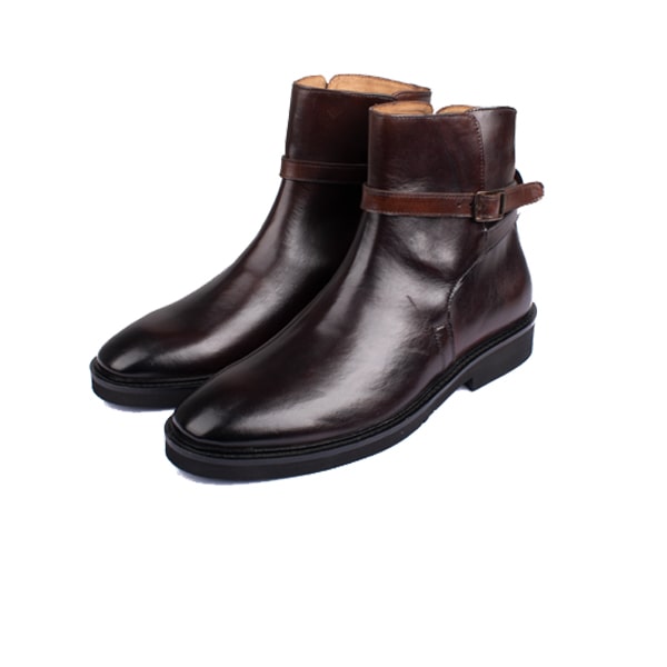 Classic Dark Brown Italian Leather Boots | expensive mens shoes
