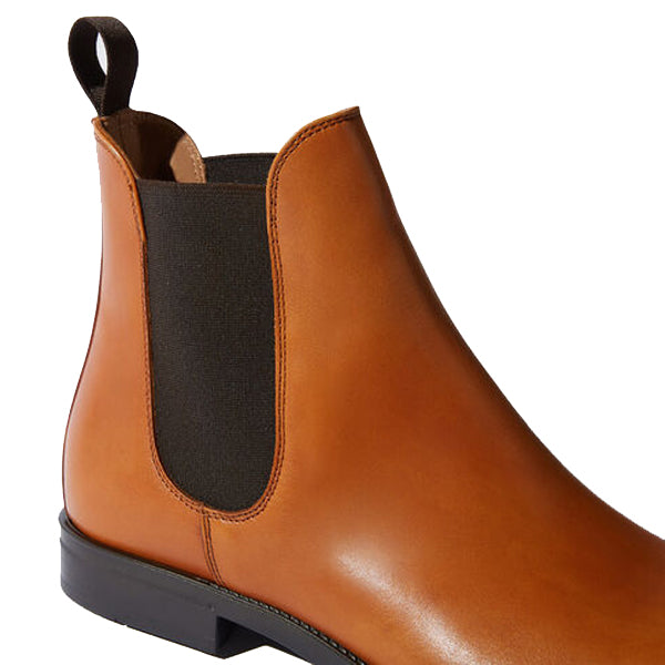 Classic Chelsea Round Toe Light Brown Boots
