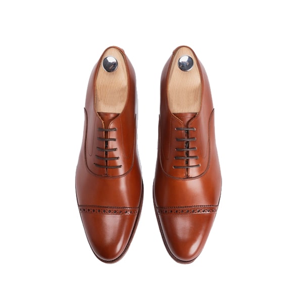 Captoe Classy Brown Leather hand Crafted Shoes