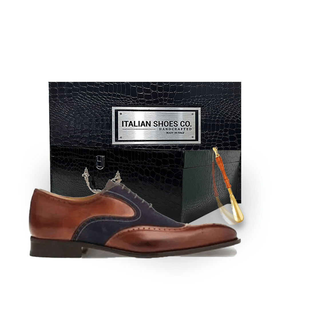 Wingtip Suede Dress up Shoes