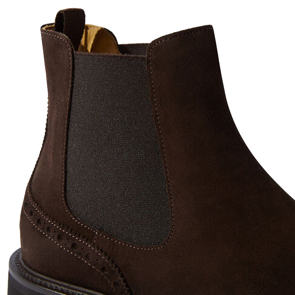 Wingtip High Ankle Suede Boots