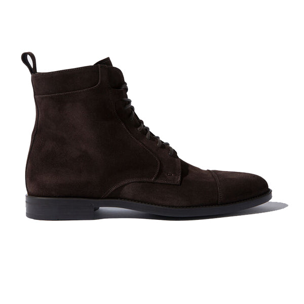 Derby Tan Colour Brown Suede Leather High Ankle Boots 679