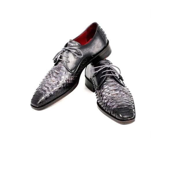 Derby Blucher Genuine Leather Alligator Shoes